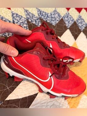 Nike Red Baseball Cleats size 1